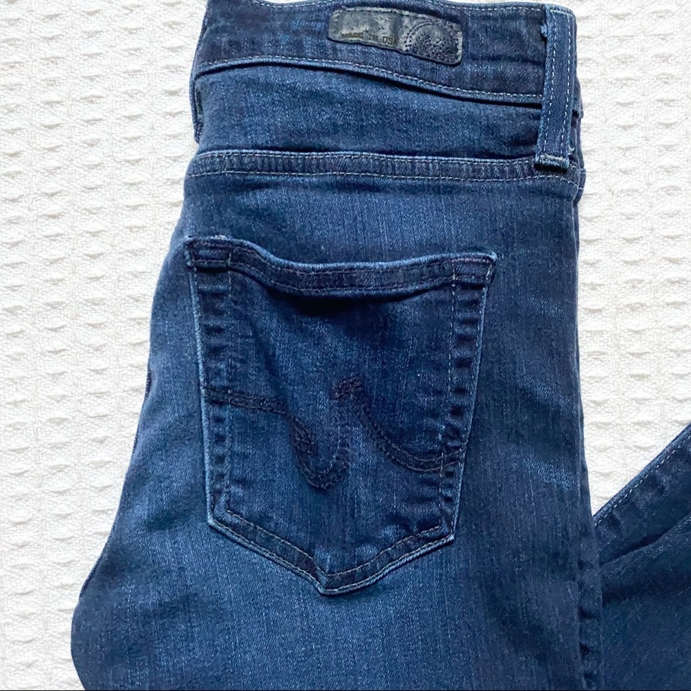 AG Adriano Goldschmied the Farrah high rise skinny crop dark wash size 26 - Picture 4 of 9